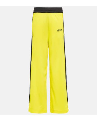 MONCLER GENIUS + adidas Originals shell-trimmed two-tone jersey wide-leg  track pants