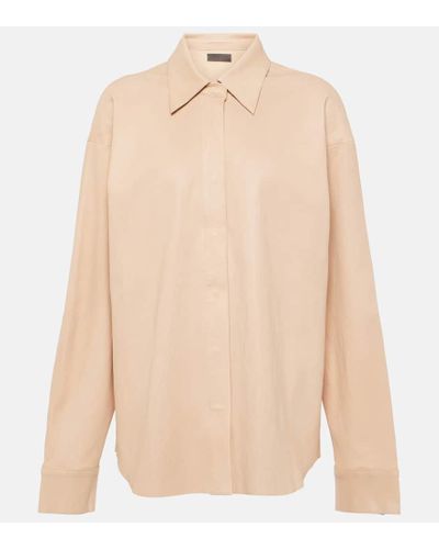 Stouls Simone Leather Top - Natural