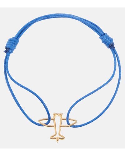 Aliita Avion 9kt Gold Cord Bracelet - Blue
