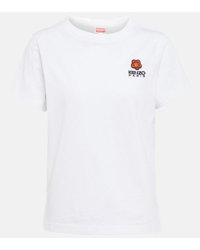 KENZO Camiseta Boke Flower de jersey algodon - Blanco