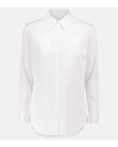 The Row Camisa Petra en mezcla de algodon - Blanco