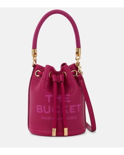 Marc Jacobs Bucket-Bag The Mini aus Leder - Rot