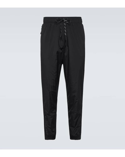 3 MONCLER GRENOBLE Pantalones deportivos tecnicos tapered - Negro