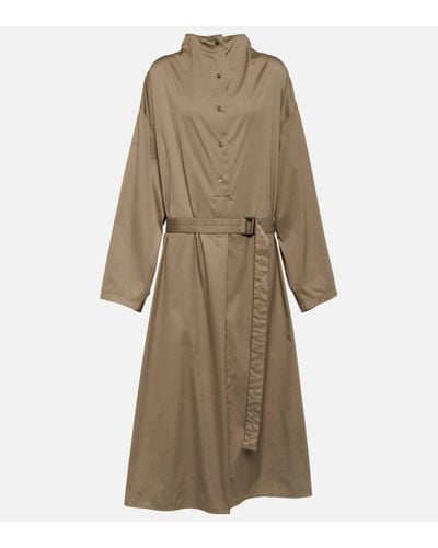 Lemaire Robe longue en coton - Neutre