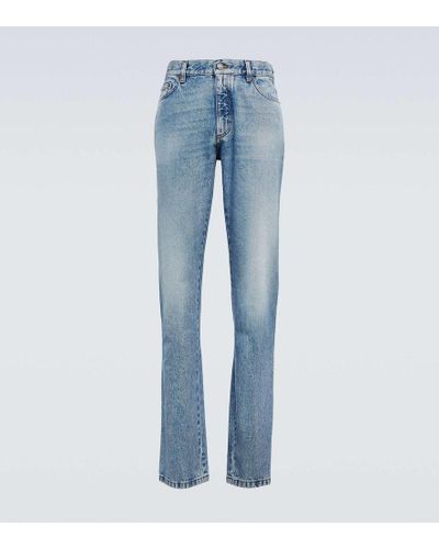 Zegna Jeans rectos de tiro medio - Azul