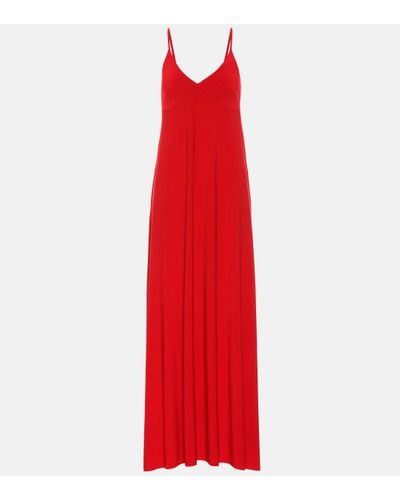 Norma Kamali Jersey Maxi Dress - Red