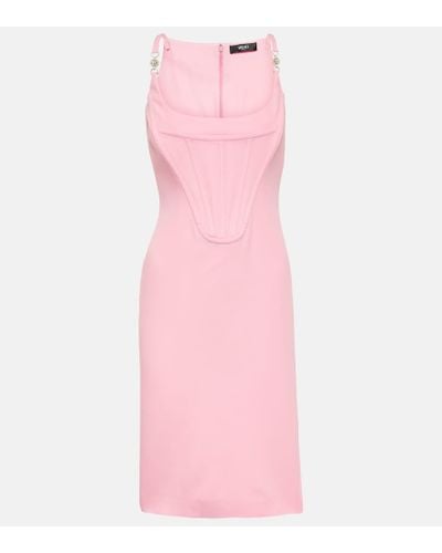 Versace Minikleid aus Crepe - Pink