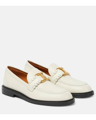 Chloé Marcie Leather Loafer - White