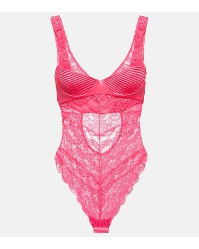 Versace Body de encaje - Rosa