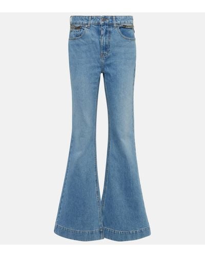Stella McCartney High-rise Flared Jeans - Blue