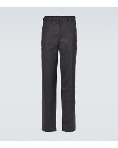 Undercover Slim Wool And Mohair Pants - Gray