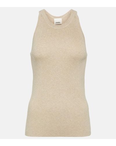 Isabel Marant Tank top Merry in maglia a coste - Neutro
