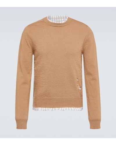 Maison Margiela Distressed Sweater - Brown