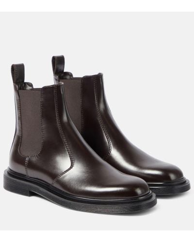 The Row Chelsea Boots Elastic Ranger aus Leder - Braun