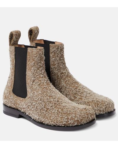 Loewe Suede Campo Chelsea Boots - Brown
