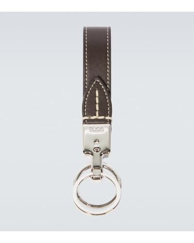 Tod's Leather Keychain - White