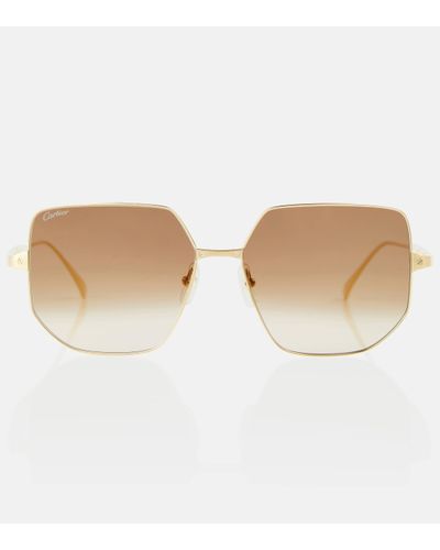 Cartier Santos De Cartier Square Sunglasses - Multicolour