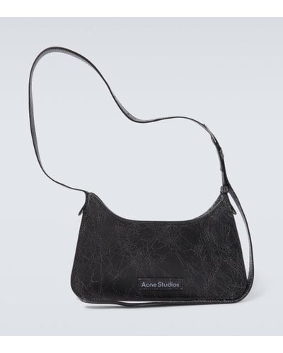 Acne Studios Platt Mini Leather Shoulder Bag - Grey