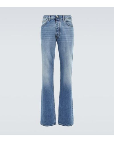 Maison Margiela Mid-Rise Straight Jeans - Blau