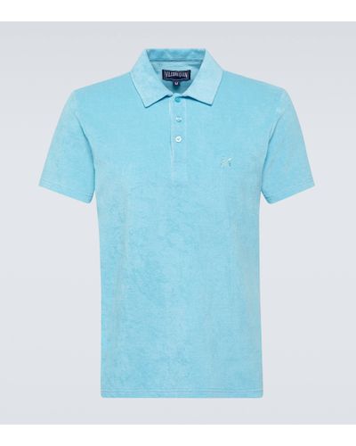 Vilebrequin Phoenix Cotton-blend Terry Polo Shirt - Blue