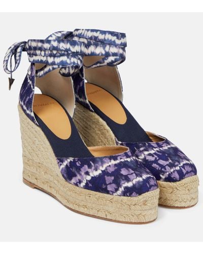 Altuzarra Carina Canvas And Jute Espadrilles - Blue