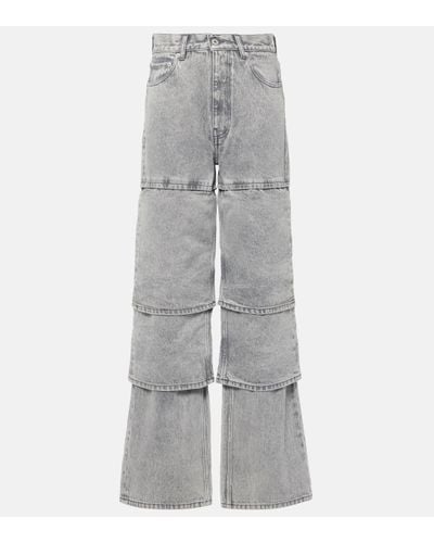 Y. Project Multi Cuff Straight Jeans - Grey