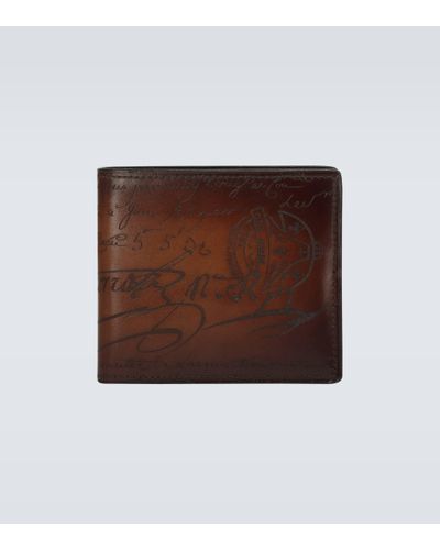 Berluti Bambou Tetris Card Holder - Brown