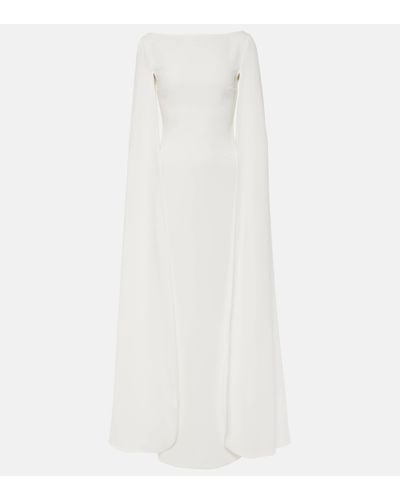 Solace London Bridal Sadie Crepe Gown - White