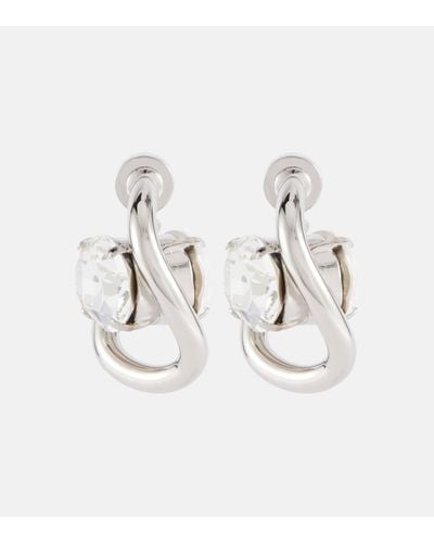Marni Embellished Earrings - White