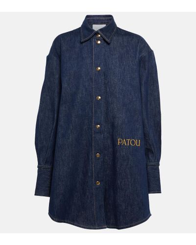Patou Hemdjacke aus Denim - Blau