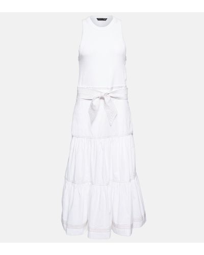 Veronica Beard Austyn Cotton-blend Maxi Dress - White