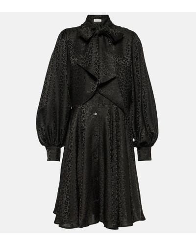 Nina Ricci Jacquard Shirtdress - Black
