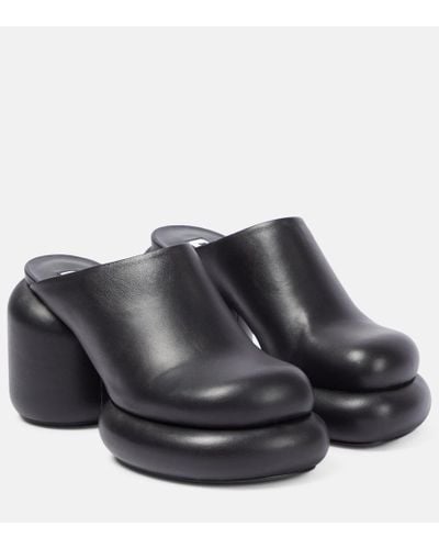 Jil Sander Mules in pelle - Nero