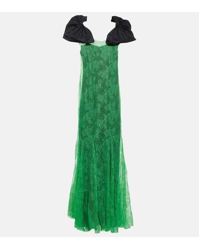 Nina Ricci Vestido de fiesta de encaje - Verde