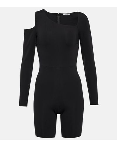 Wolford Warm Up Asymmetric Jumpsuit - Black