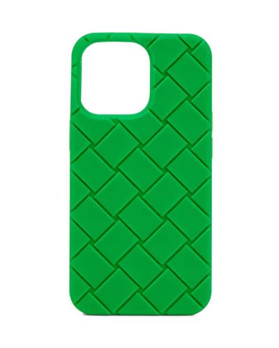 Bottega Veneta Funda para iPhone 13 Pro de silicona - Verde