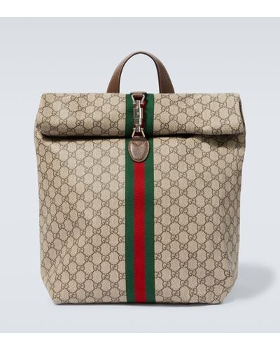 Gucci Jackie 1961 GG Canvas Backpack - Metallic