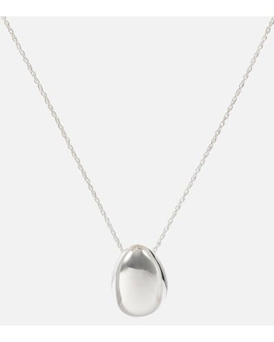 Sophie Buhai Egg Pendant Sterling Silver Necklace - Metallic