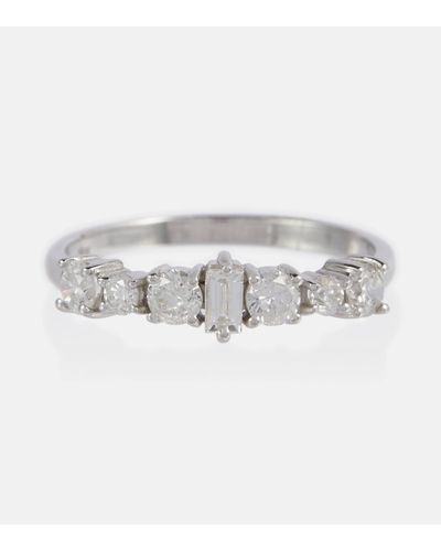 Ileana Makri Rivulet 18kt White Gold Ring With Diamonds - Metallic