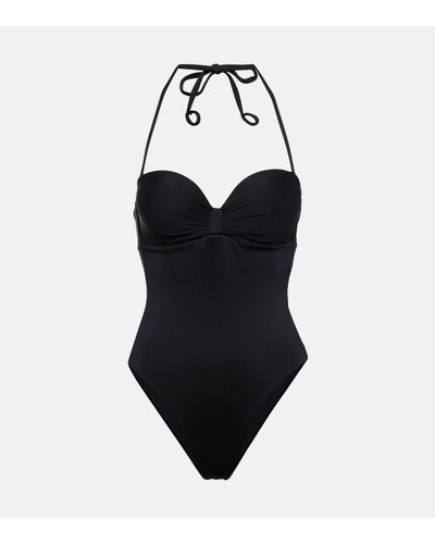 Max Mara Halterneck Swimsuit - Black