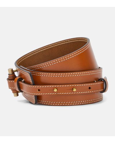 Isabel Marant Ceinture Vigo en cuir - Marron