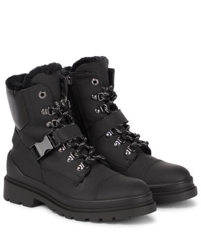 Bogner St. Moritz Leather Ankle Boots - Black