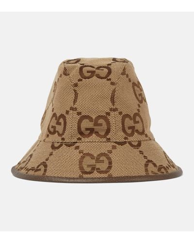 Gucci Original Gg Canvas Bucket Hat - Brown