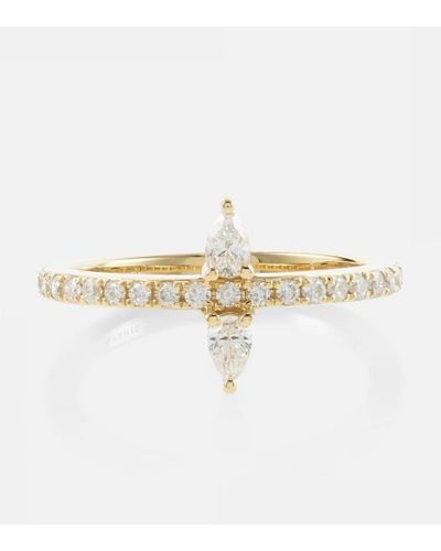 PERSÉE Ring Hera aus 18kt Gelbgold mit Diamanten - Natur