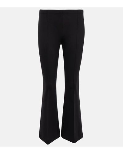 The Row Beca High-rise Nylon-blend Trousers - Black