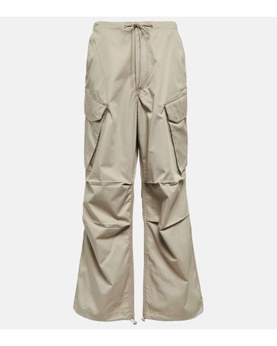Agolde Ginerva Cotton Poplin Cargo Trousers - Natural