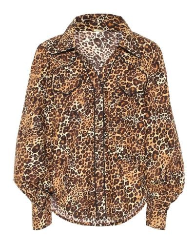 Johanna Ortiz Leopard-print Cotton Shirt - Multicolor