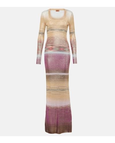 Missoni Space-dyed Knit Maxi Dress - Red