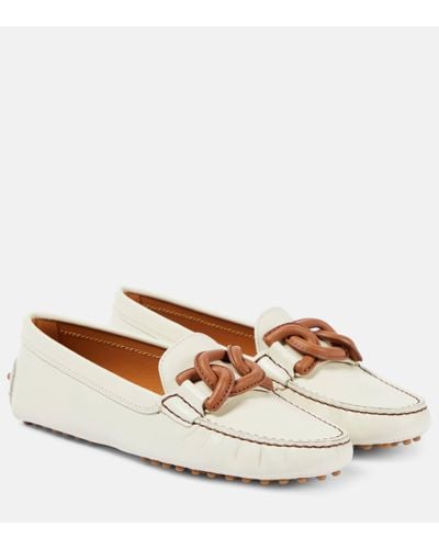 Tod's Gommino Kate Leather Moccasins - Brown
