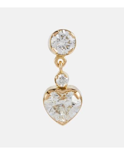 Sophie Bille Brahe Chambre Diamant 18kt Yellow Gold Single Earring With Diamonds - Metallic